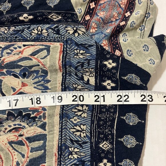 Lucky Brand Womens Boho Top Sz 1X Folk Festival Artsy Mandala Motif Indie Comfy. - Picture 4 of 6